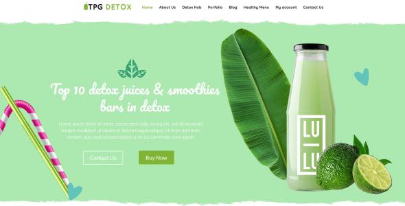 TPG Detox Juice WordPress theme